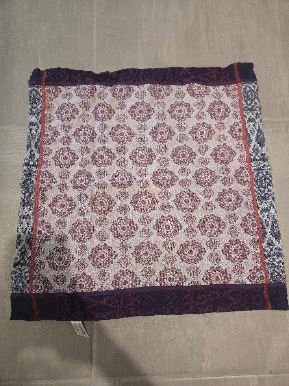Anthropologie bohemian-style square bandana scarf